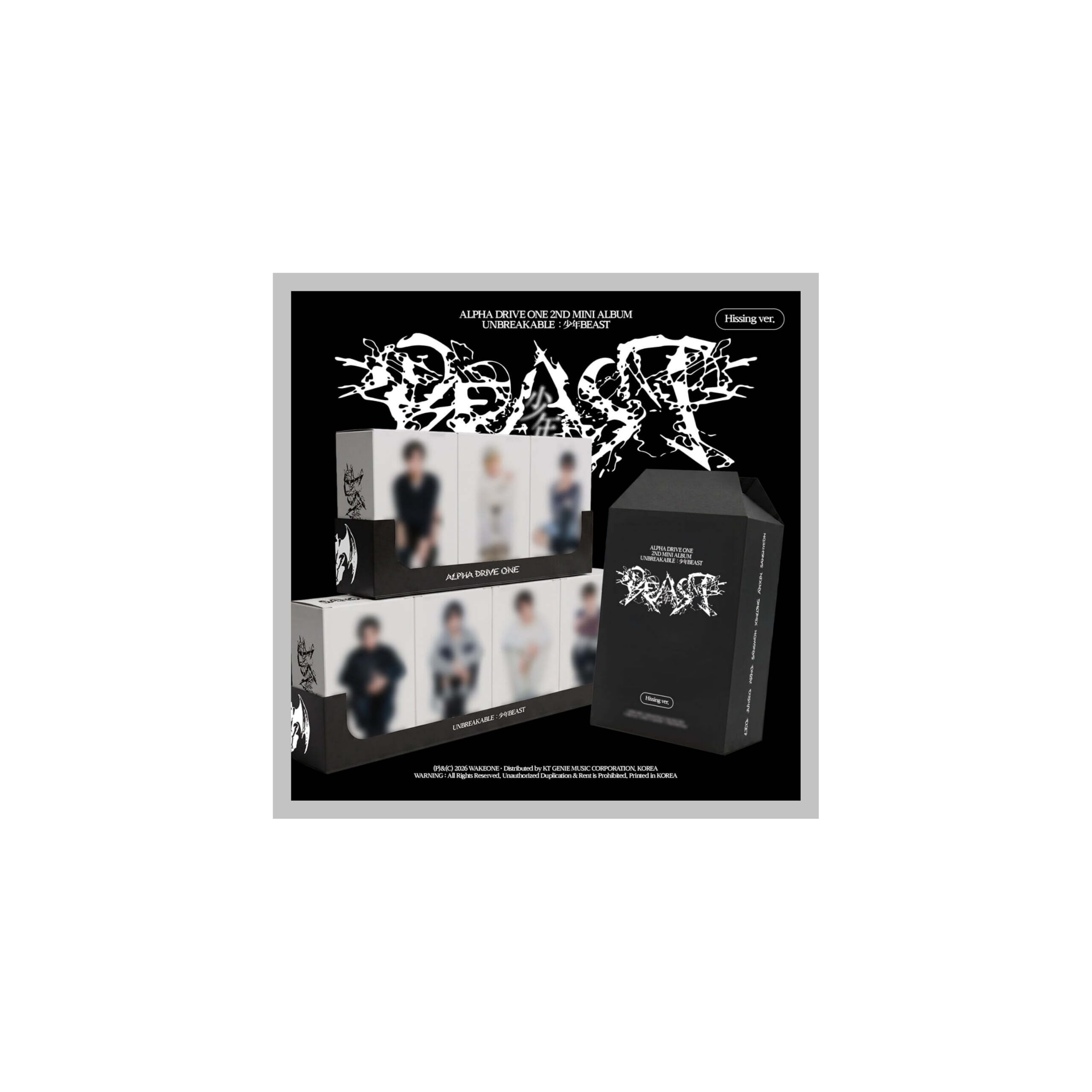 (Hissing zestaw: Leo+Junseo+Arno+Sangwon+Xinlong+Anxin+Sanghyeon) ALPHA DRIVE ONE UNBREAKABLE : BOYBEAST __PLACEHOLDER_BRAND_10__ 年BEAST 2. mini album ALD1
