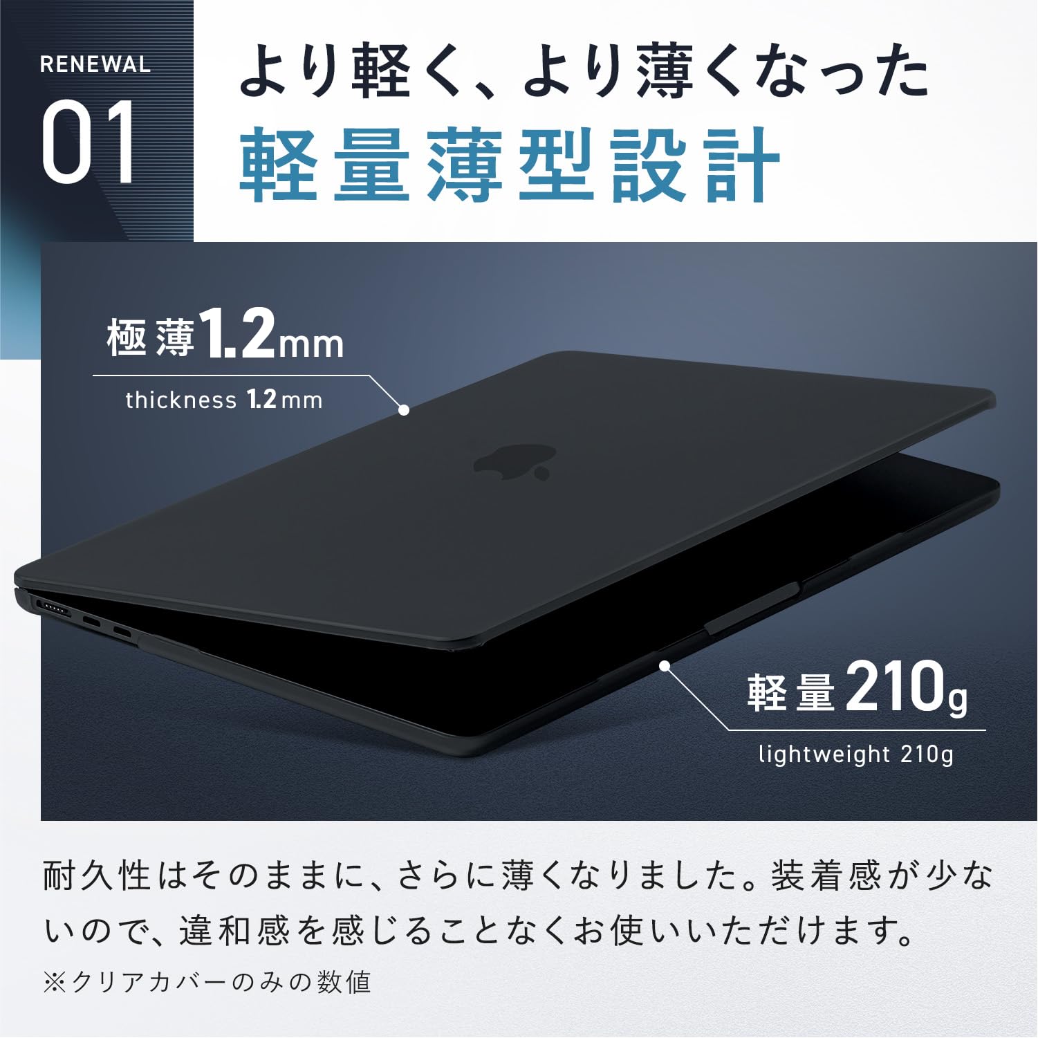 Air 【保護フィルム・ケース付き】MacBook M2 Air用ハードケースで指紋なしミッドナイトに！ MacBook TWOLSKOOのM2 13.6ミッドナイト MacBook本体