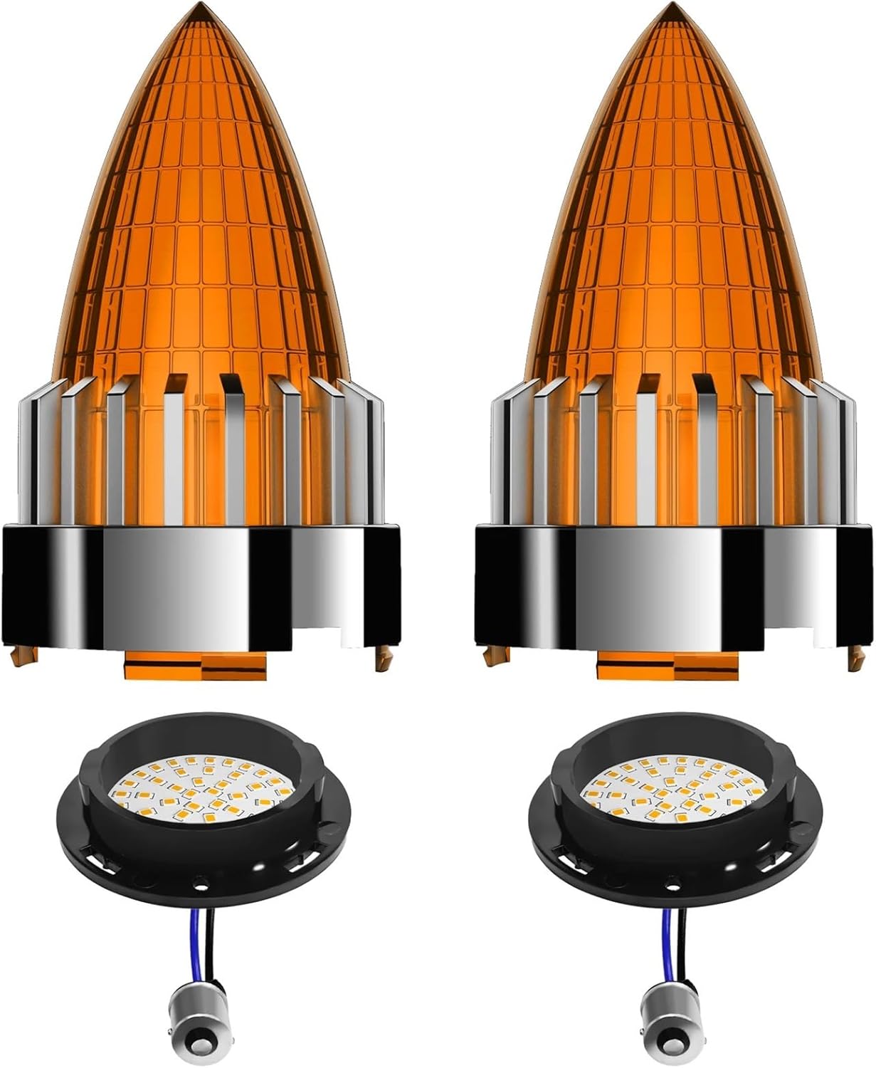 CYDDXD(けん) 弾丸ターンシグナル超音速インジケーターライト(Yellow With LED)