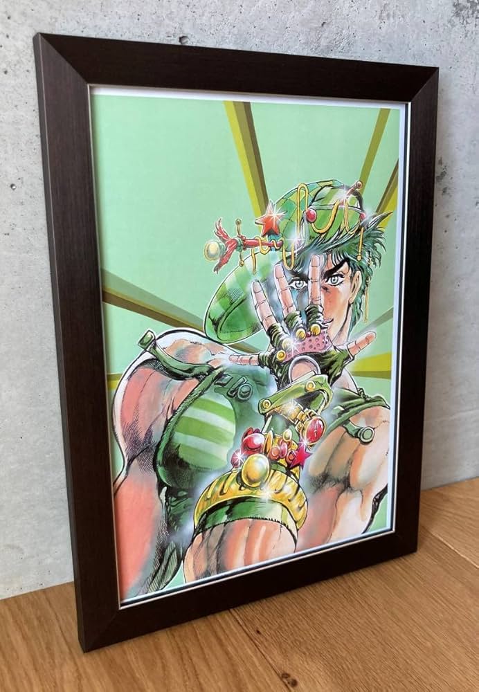 ジョジョ　ポスターセット（額縁付き） 専用出品】額付きポスター JOJO ジョジョの奇妙な冒険 2枚セット