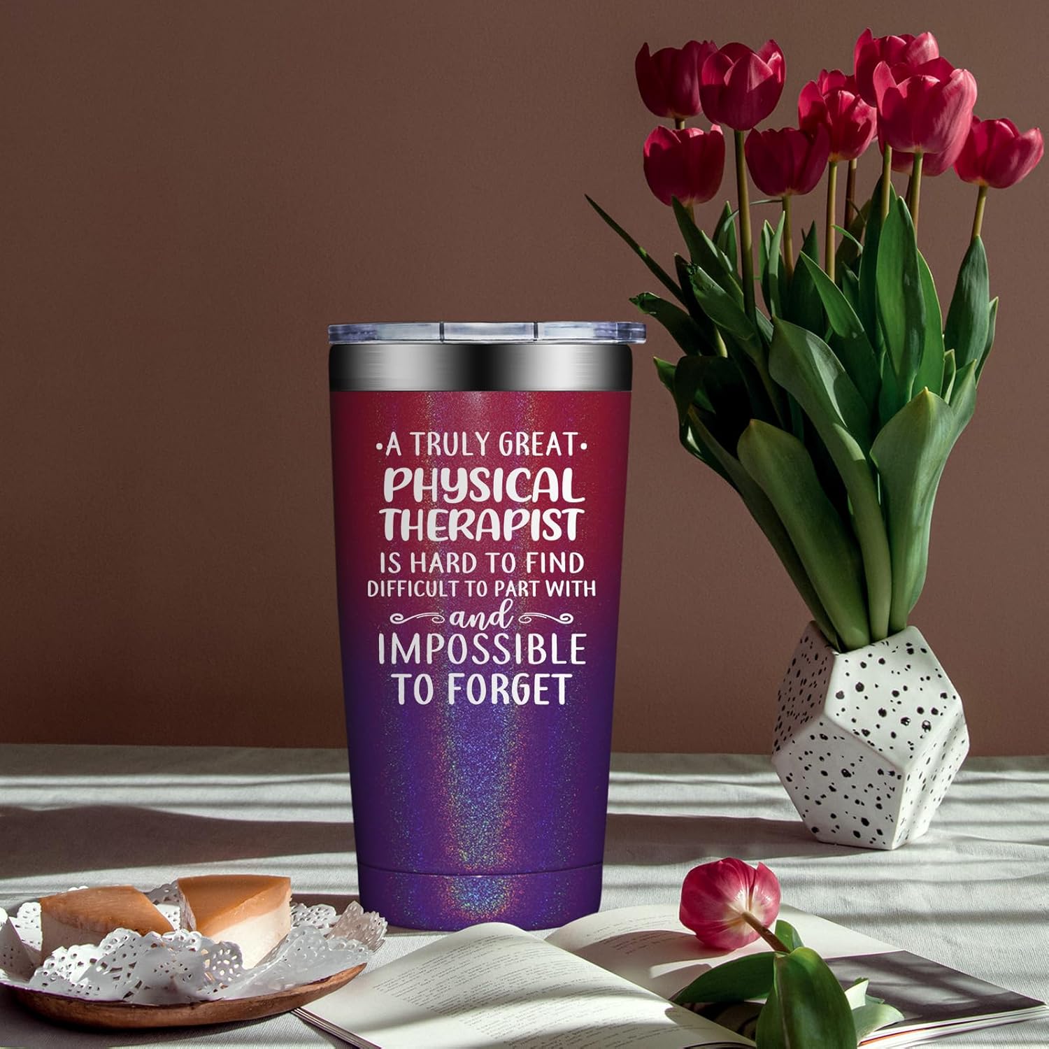 Physical Therapist Gifts for Women - Gift for Physical Therapy Month - Thank You, Christmas Gifts for Physicals Therapists Assistant - 20oz Insulated Tumbler - Image 4