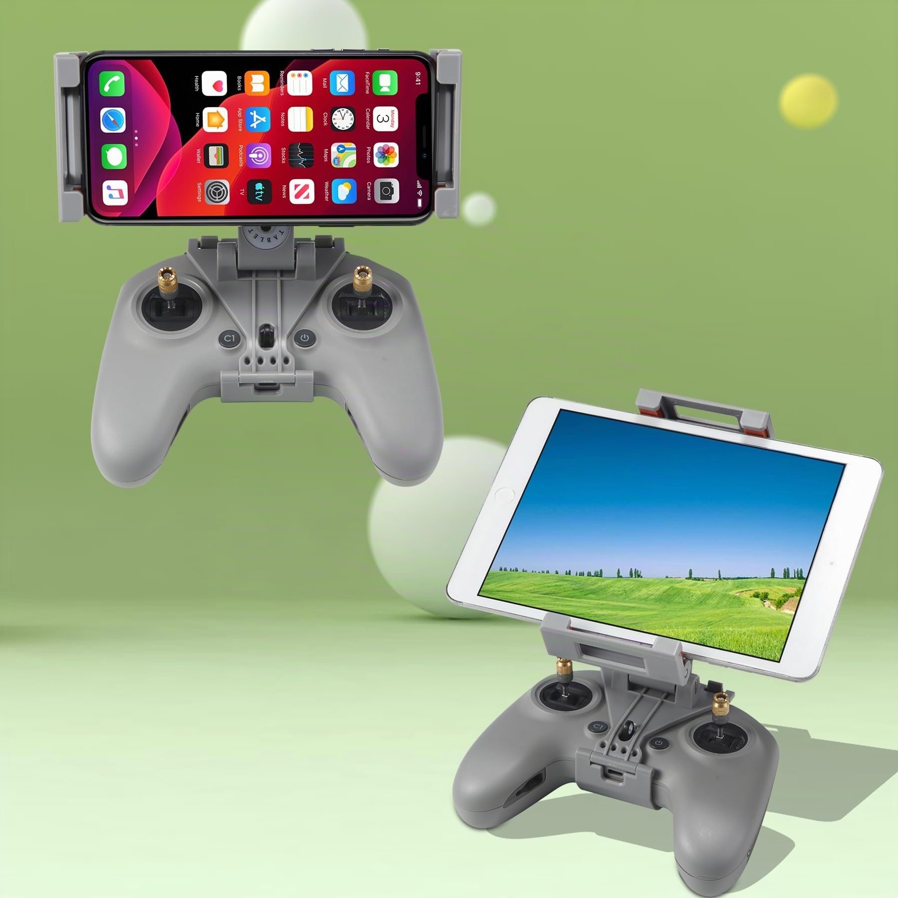 FPV Fernbedienung 3 Handy Tablet 11,9 - 32,9 cm Halterung für DJI Avata 2, Neo Drohnenhalterung