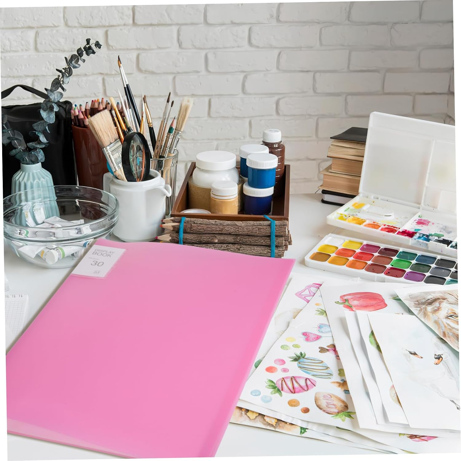 A3 Art Portfolio Folder with Sleeves and Rounded Corners