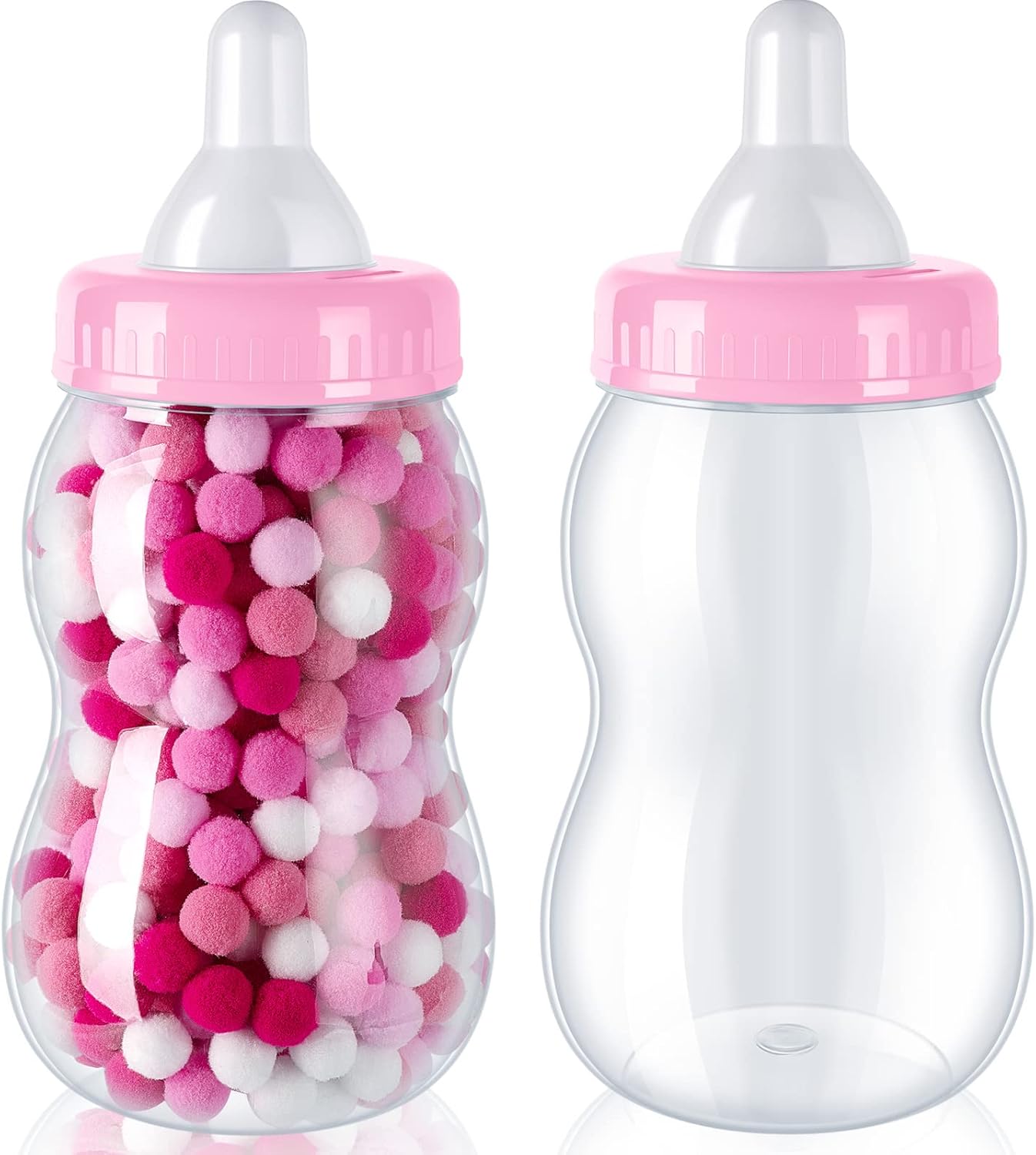 2 Pcs 13'' Big Baby Bottles for Baby Shower Games,Large