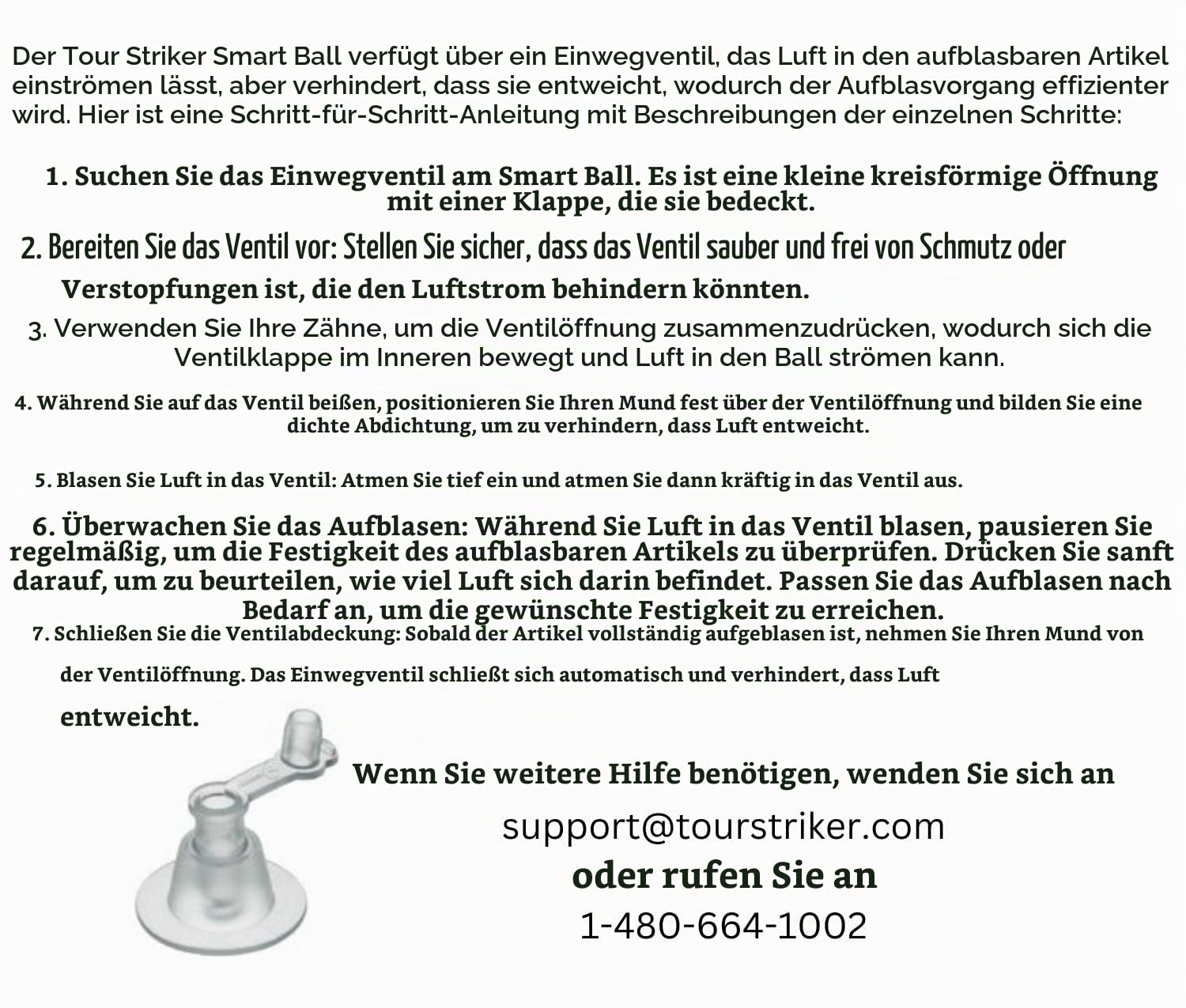 Tour Striker Unisex Smart Ball, Schwarz