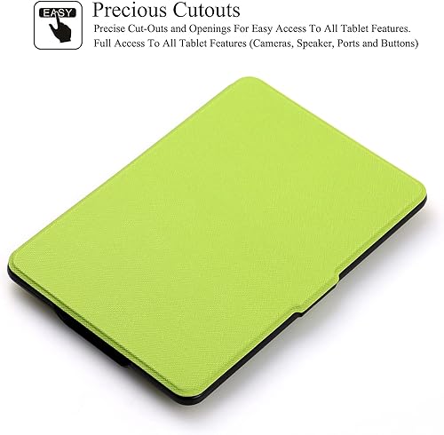 Miniatura 4 de Funda para Kindle Paperwhite, de piel sintética, con ranuras para tarjetas, con tapa de apagado y encendido automático para Tienda Kindle Paperwhite