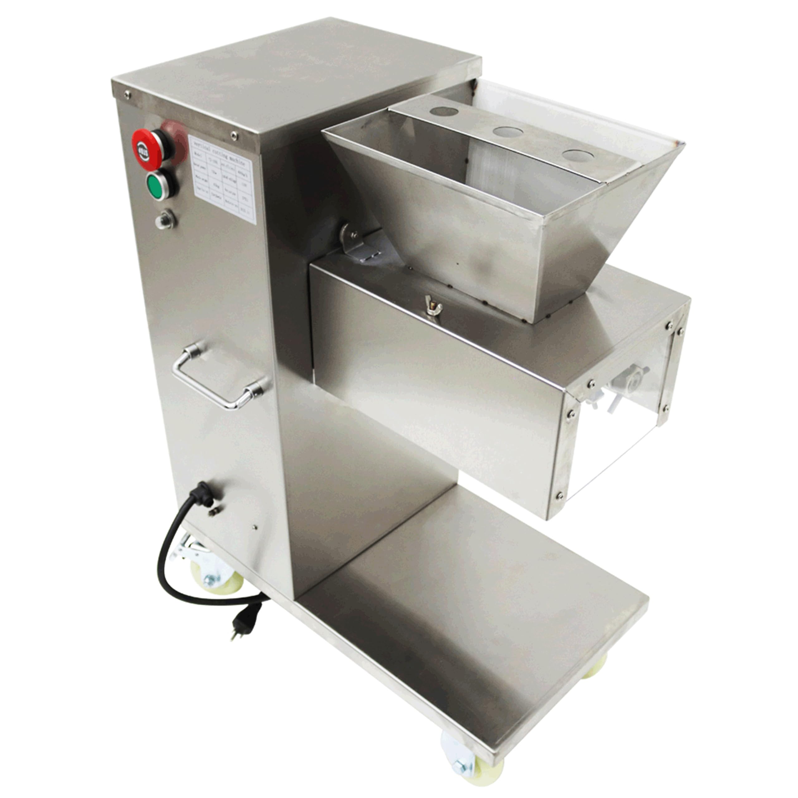 LGXEnzhuo Commercial Meat Cutter Machine Meat Slicer Machine Electric TJ-130L Stainless Steel with 9mm Blade 110V 750W 400KG/H for Catering Businesses
