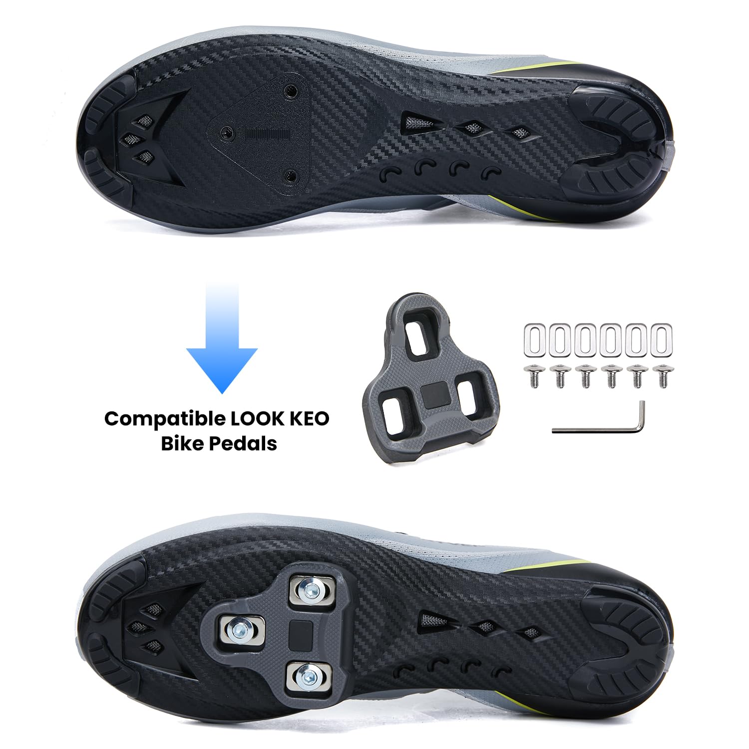 Herren Radschuhe Frauen Straßenräder Schuhe Kompatibel mit KEO Pedal Kompatible Installation SPDSL & Peloton Bike Cleats Unisex Schuhe