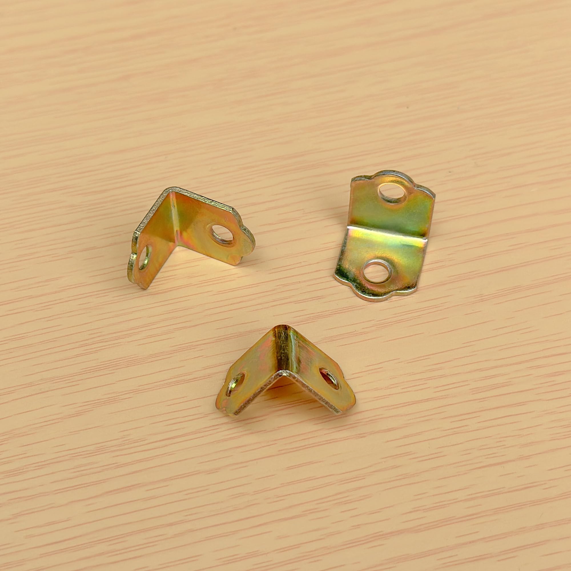 40 PCS Small Metal L-Shaped Corner Brackets with Screws - Image 2