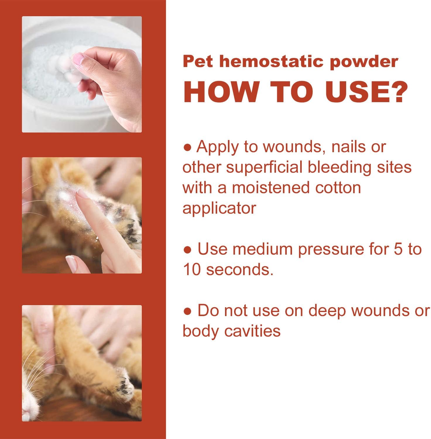 JoanofArc Pet Styptic Powder for Dogs & Cats - Fast-Acting Blood Stop for Nails, Minor Cuts, Scratches, Gentle & Sting-Free, Quick Stop Bleeding Powder for Dogs with Herbal Support - 1.76 Oz/50g