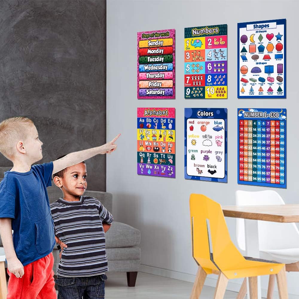 TOP оƒƒERS SUNNYPIG Preschool Learning Toy Alphabet Poster for Toddler Girls Homeschool Kindergarten - Ideal Learning Gift for Kids