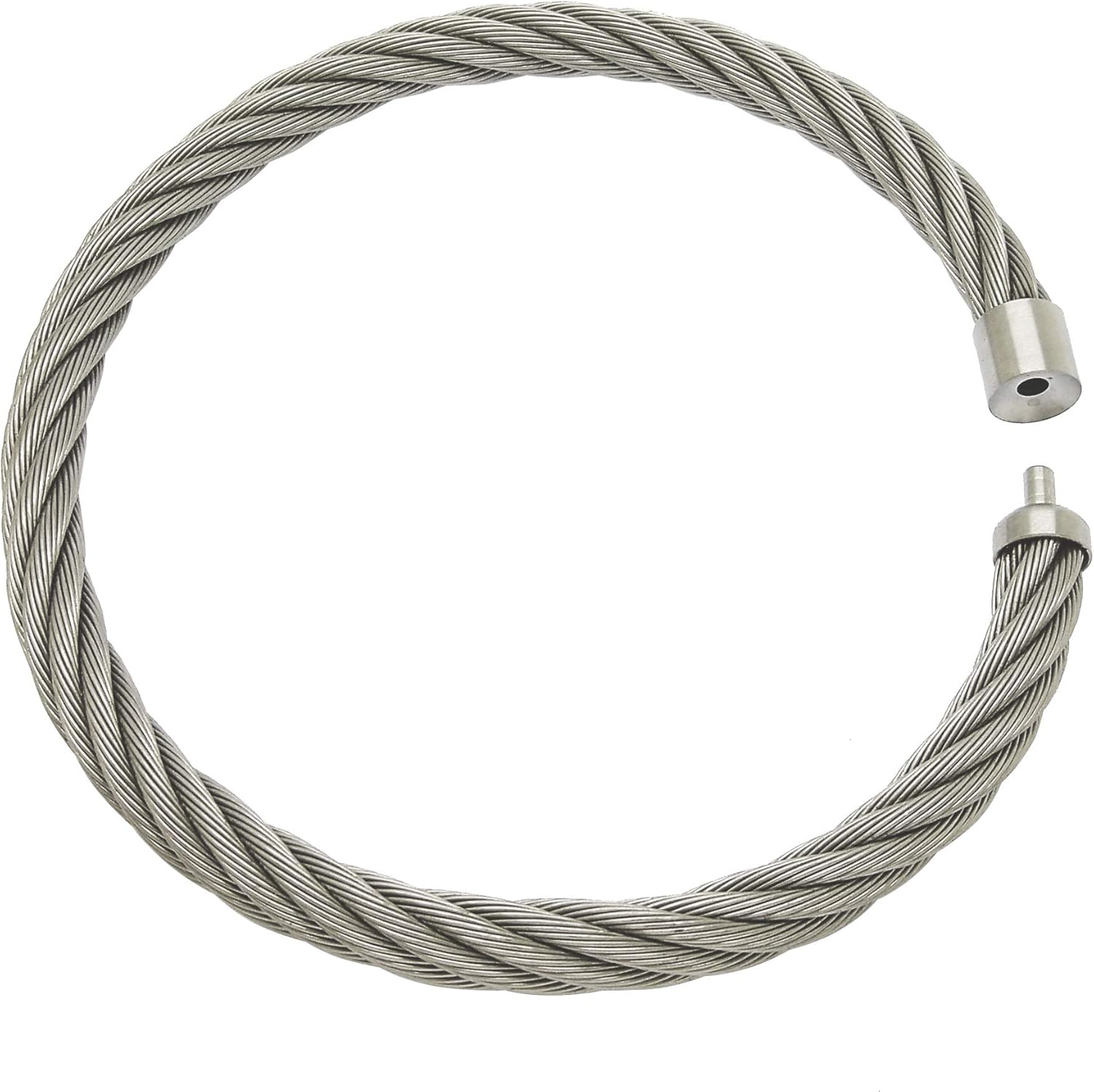 stainless steel wirerope lockable torkue collar choker necklace