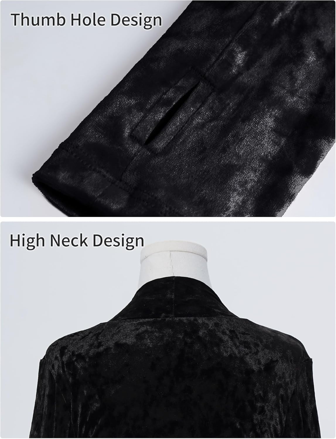 Phoeswan Girls Velvet Ballet Shrug, Kids Long Sleeve Crop Cardigan for Dance, Yoga, Gymnastics, Daily - Image 6