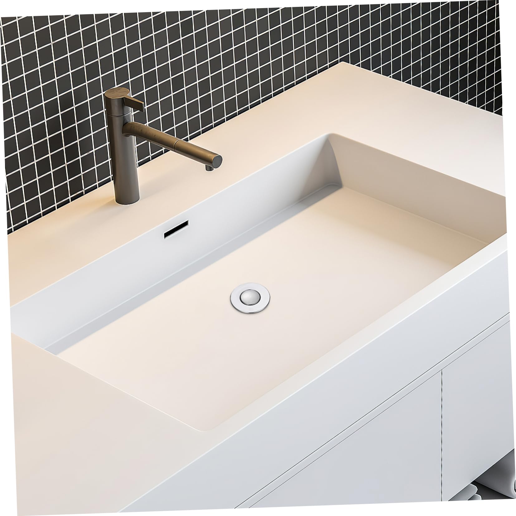 SHOWERORO Tapón De Desagüe De Lavabo Filtro De Acero Inoxidable y Núcleo De Latón Tapón De Fregadero Anti-Olor y Anti-obstrucción Diseño Práctico para Baño y Cocina