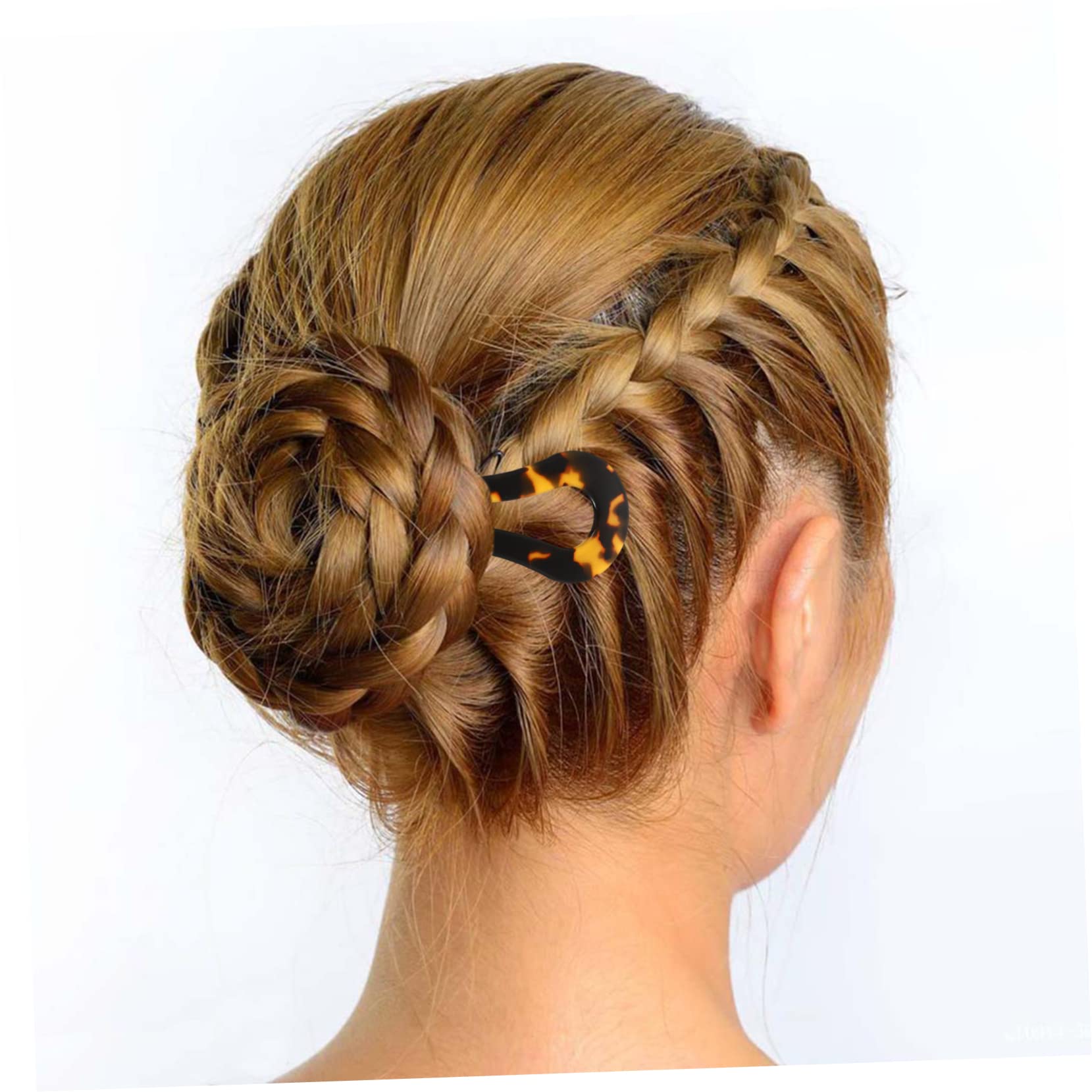 5 Sets Französische Gewellte Haarnadeln Aus Acetat Dutt Haarstäbchen Chignon U-förmige Haarnadeln Für Frauen 2 Stück * 5