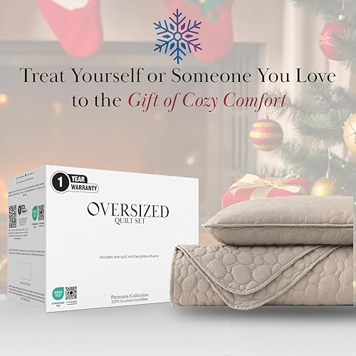 Vista 189 de Southshore Fine Linens, The Brickyard Collection -Juego de edredón ligero 02 - Hueso de ladrillo