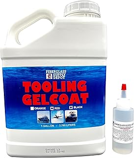 Fiberglass Supply Depot Inc. Red Tooling Gelcoat Gallon with 60cc Hardener (MEKP)