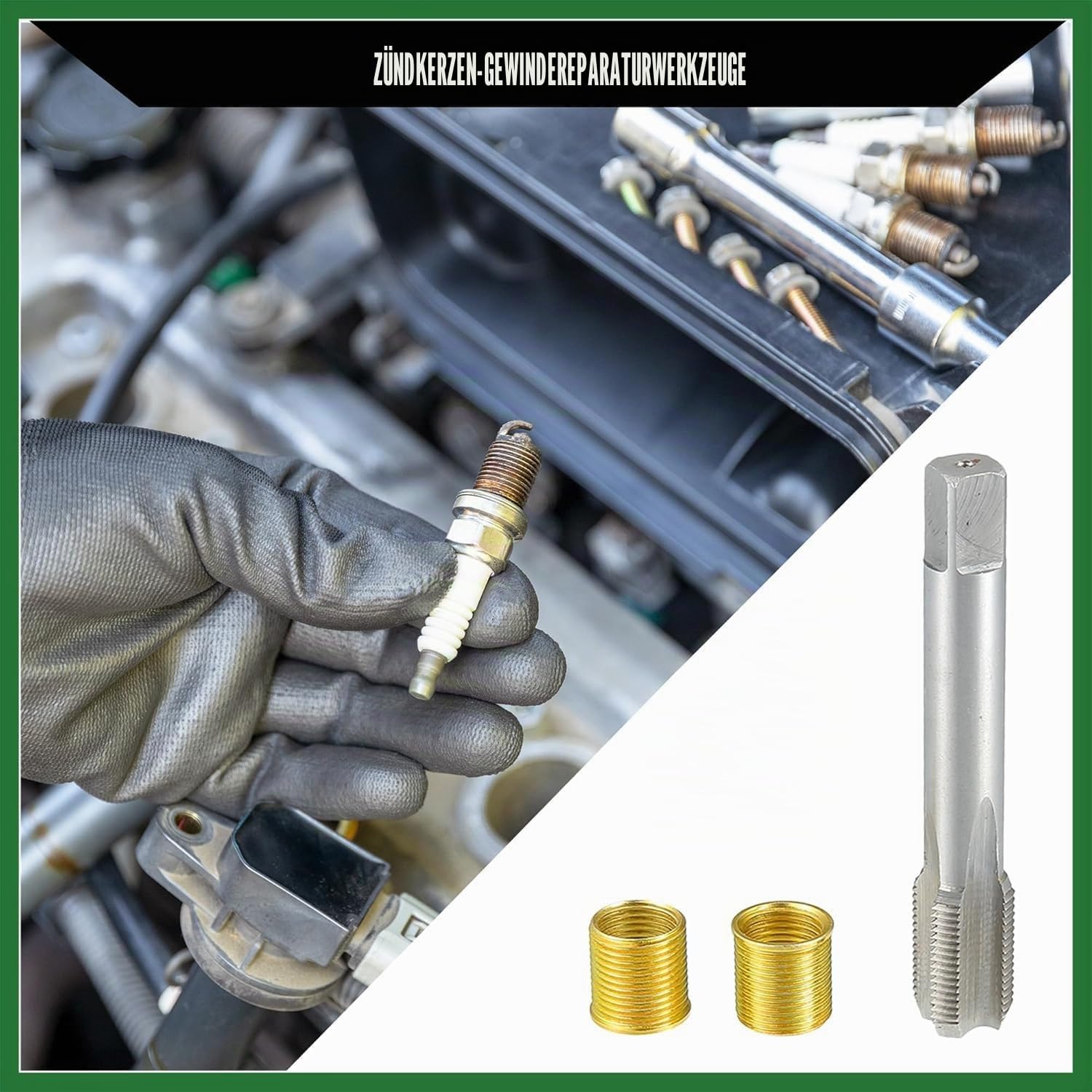 M14X1,25 Gewindeeinsätze, M16X1,25 Gewindebohrer Verzinkt Für 14Mmx1,25Mm Gewinde Zündkerze