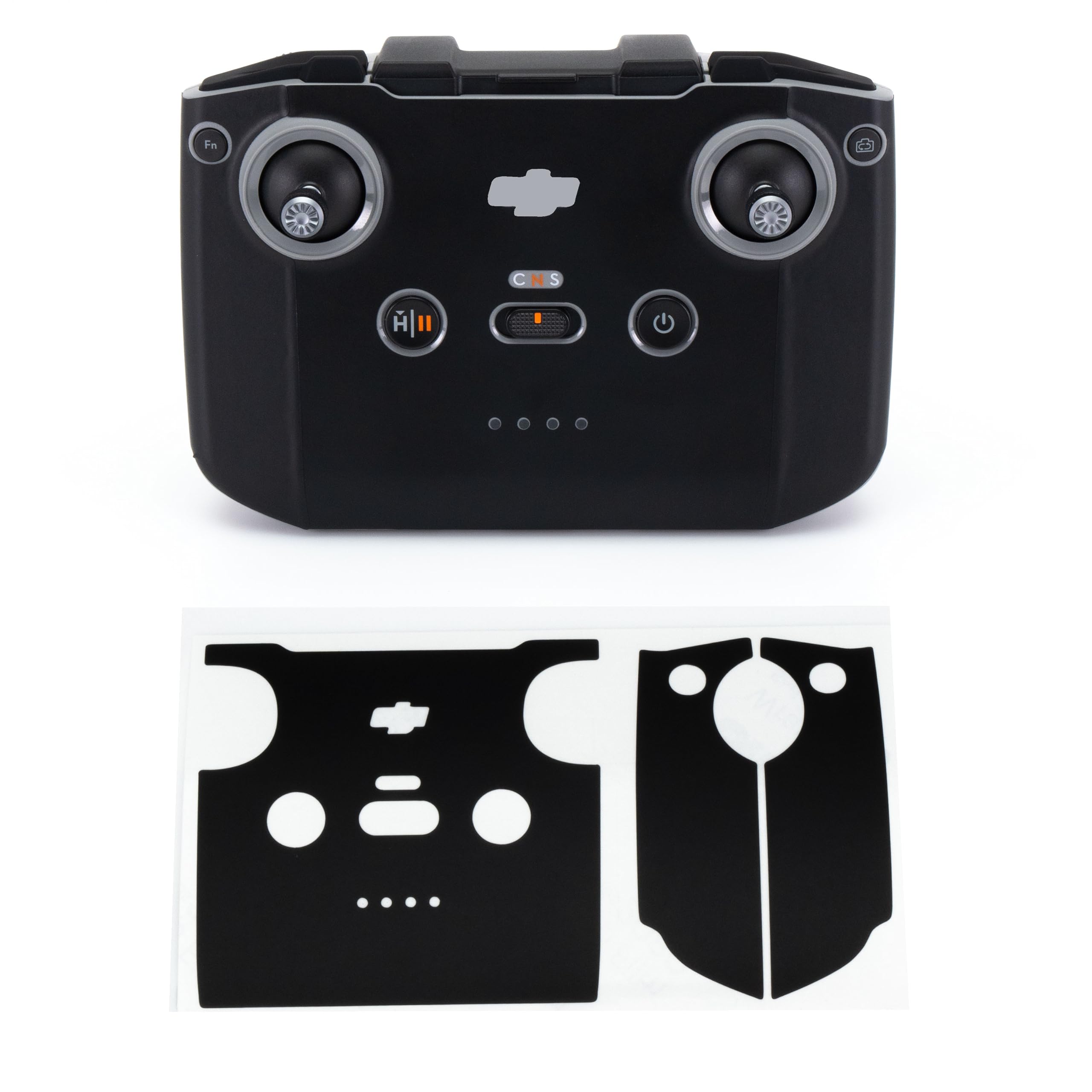 WRAPGRADE Skin Stickers Compatible with DJI RC-N2 (Stealth Black)