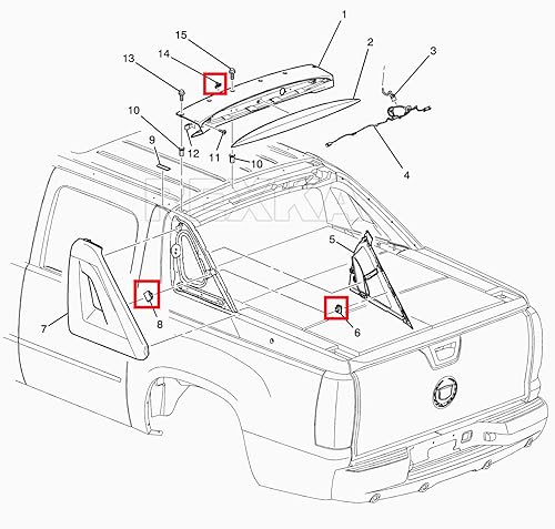 Miniatura 8 de Rexka 40 clips de moldeo de panel basculante para GM 11518357 Chevrolet Avalanche Impala Lumina Monte Carlo Suburban Cadillac Escalade