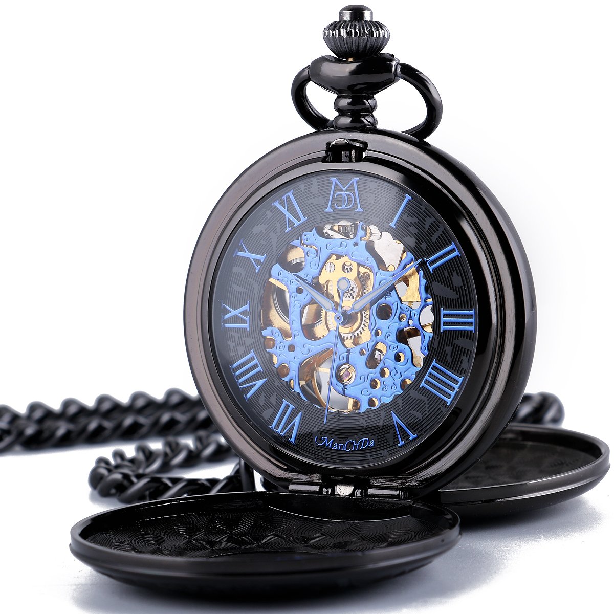 ManChDaMechanical Pocket Watch for Men Women Vintage Pocket Watch with Chain