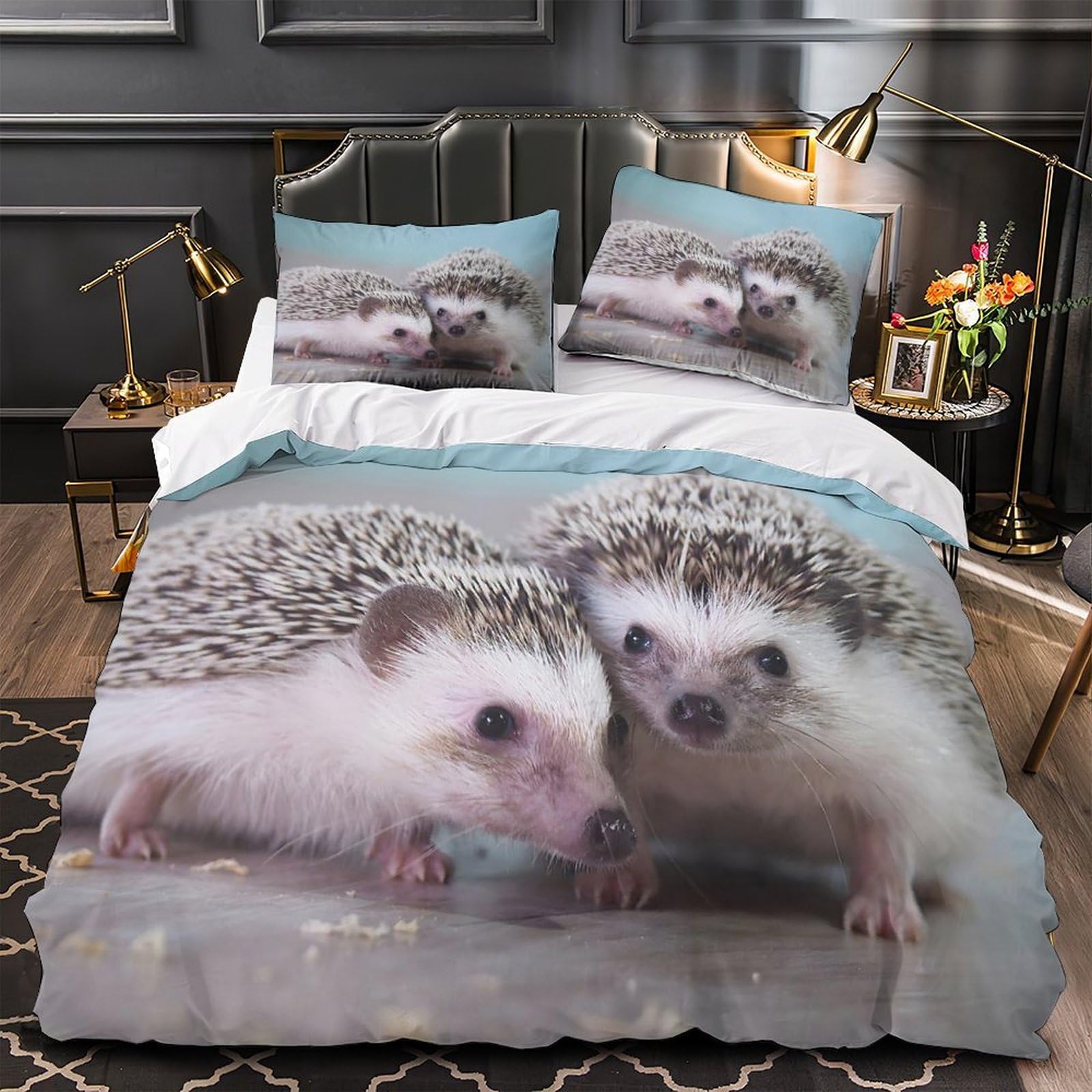 Housse de couette squelette vert 3D king size ultra douce