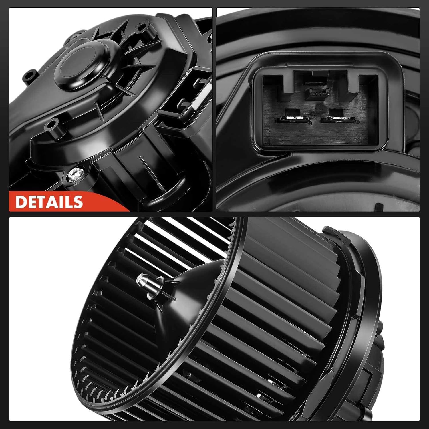 A-Premium Front HVAC Heater Blower Motor with Fan Cage Compatible with Ford & Lincoln Vehicles - 2013-2019 Explorer, Flex, Taurus, Police Interceptor Sedan, 2012-2016 MKS, 2012-2019 MKT