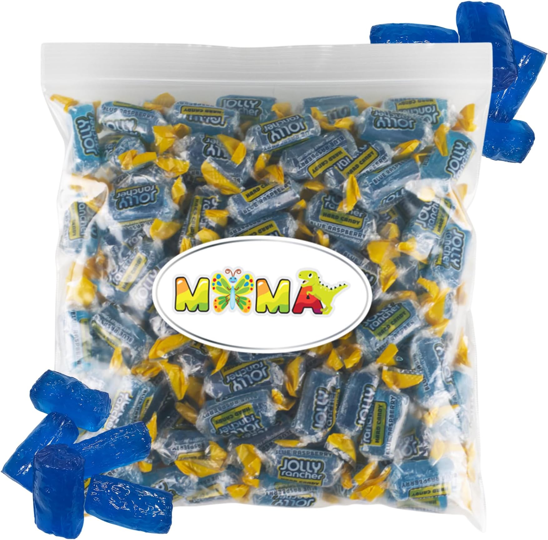 J0lly Ranchrs Hard Candy Blue Raspberry - 1.5 lb Fruit Flavored Made with Real Juice for Mima's Memorial Day Mega Sale Candy - Gluten Free Hard Treats Individually Wrapped Bag