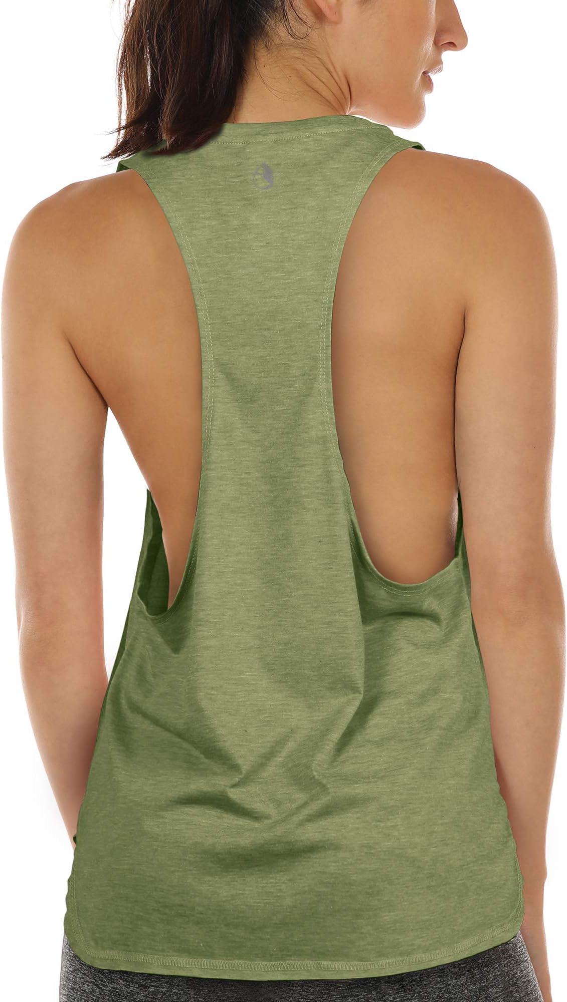 Women's Racerback High Neck Workout Athletic Yoga Muscle Tank Tops