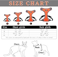 Vista 5 de Arnés reflectante ajustable sin tirones para perro, arnés reflectante sin estrangulamiento, a prueba de escapes, arnés para perros pequeños