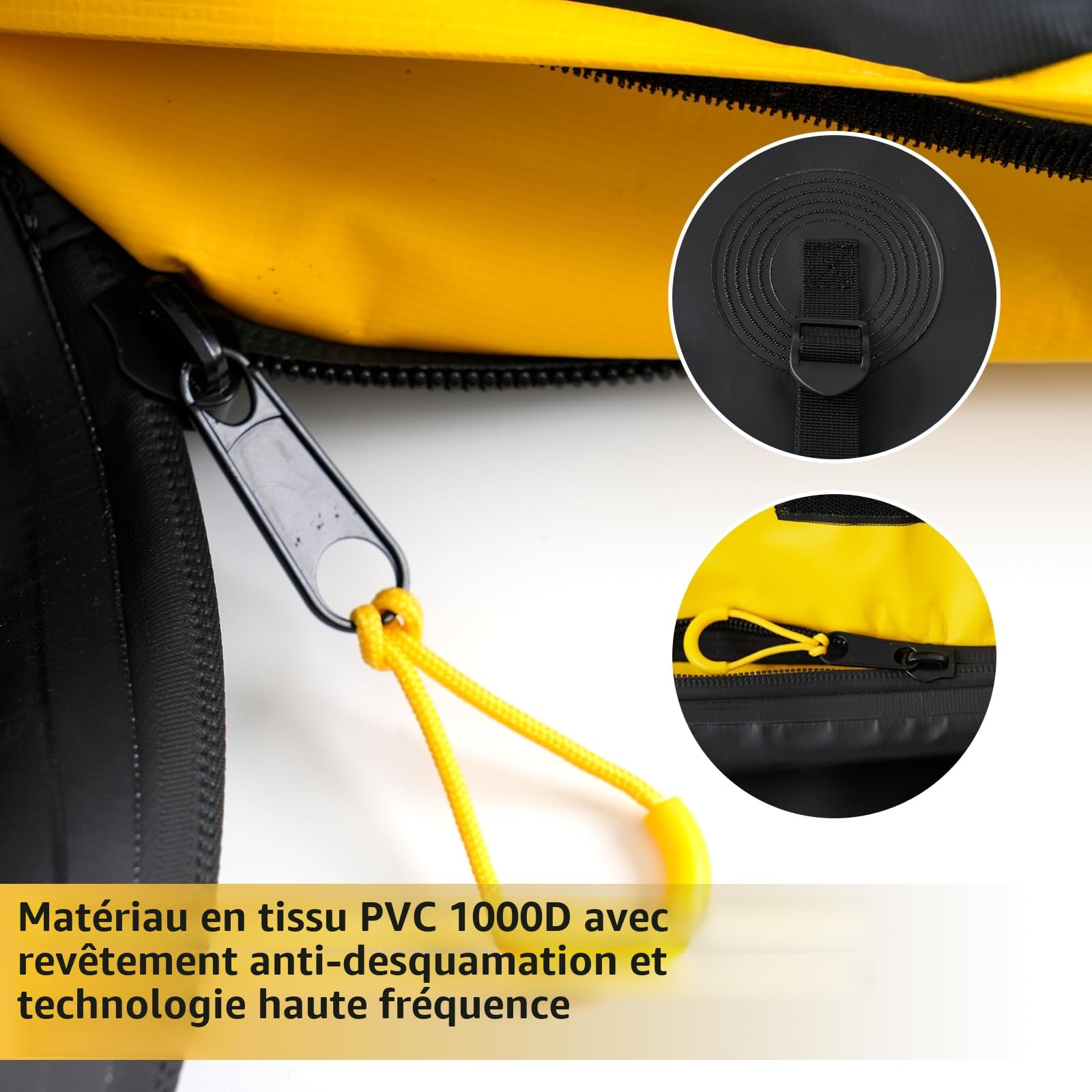 Coffre arrière étanche Sac de Transport pour attelage de remorque de Voiture-Sac à Bagages Extensible 18.2 Pieds Cubes 58.5" x 22" x 25"Sac de Transport pour l'attelage Comprend 6 Sangles renforcée