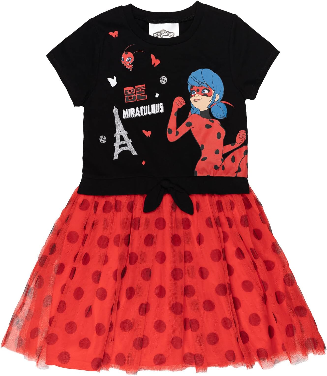 Ladybug Rena Rouge Girls Tulle Dress Toddler to Big Kid