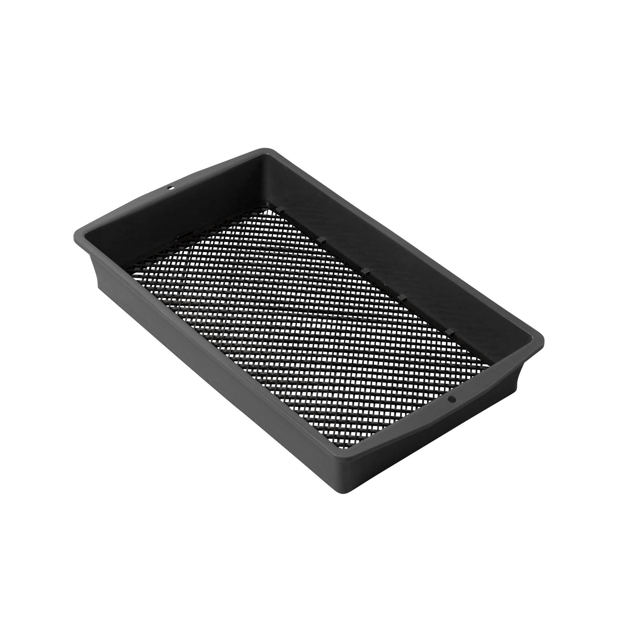 UPP 2-in-1 Gartensieb groß 56 x 32,5 x 8 cm | Quadratisches Kunststoff Sieb mit Einstellbarer Maschengröße 3,7 oder 10mm & Schiebefunktion | Vielseitig Nutzbar als Steinsieb, Erdsieb oder Sandsieb