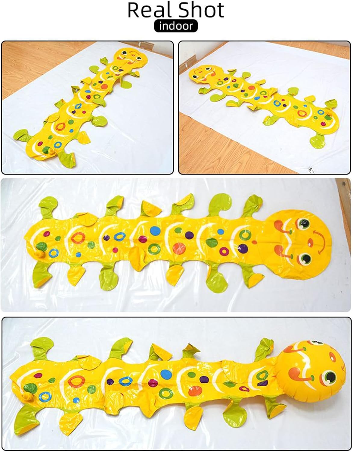 Inflatable Water Sprinkler Toy, Blow Up Caterpillar Sprinkler, Outdoor Cooling Accessory with Fun Interactive Design, Garden Toy for Backyard Pool Summer Kids Adults Family Use