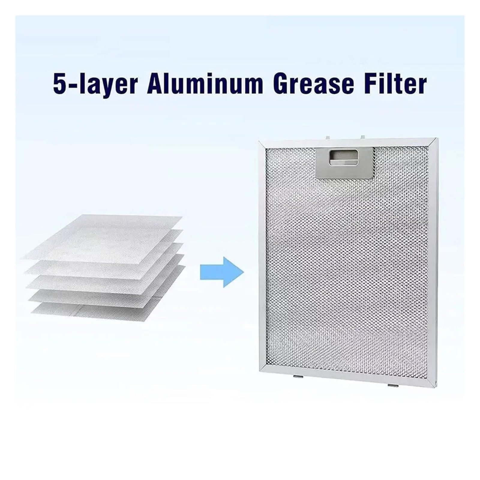 Filtro Campana Extractora 2PCS Aluminio 318x258mm