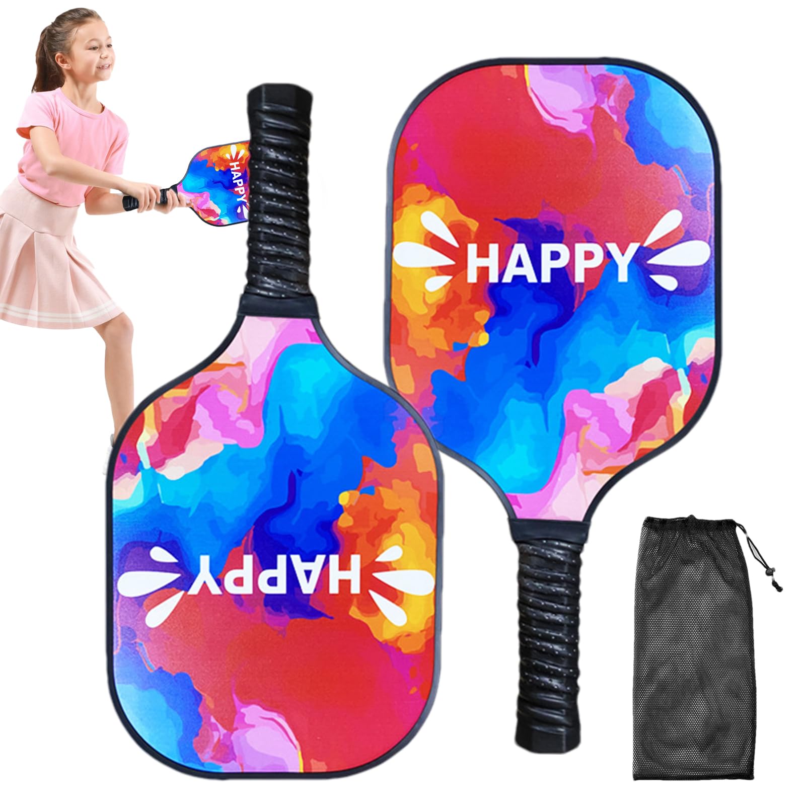 Raquetas de Pickle Ball para Adultos, Juego de Raquetas