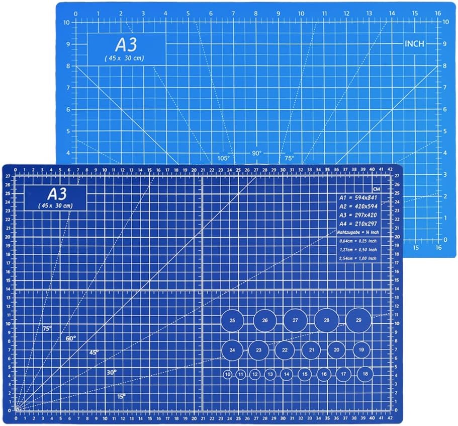 Self Healing Cutting Mat, 2 Pack Craft Mat 12" x 18", 5 Layer PVC