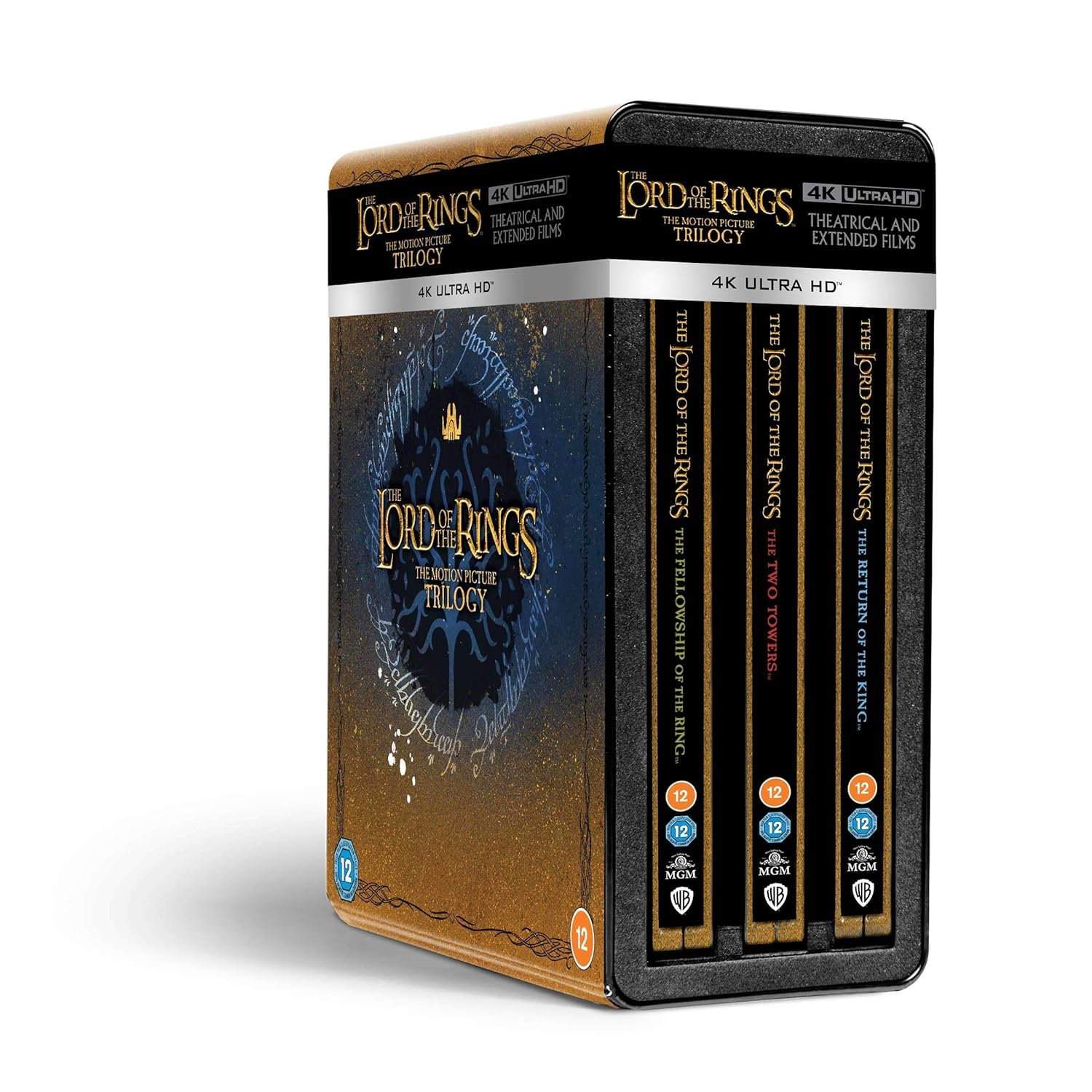 The Lоrd of the Rings: The Motion Picture Trilogy (Limited Edition, SteelBook) Extended & Theatrical Editions [9-Disc Set] [4K UHD + Blu-ray] [Region Free]