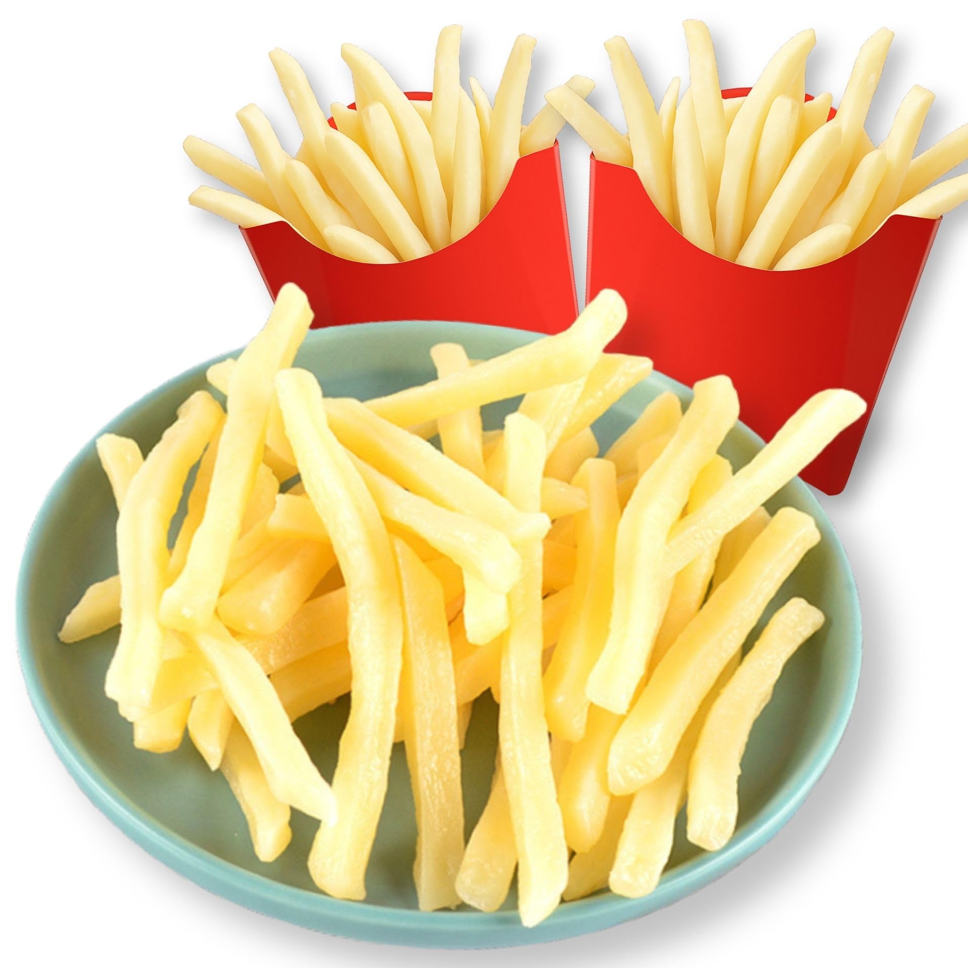Cartuccia Food Sample Set of 30 French Fries Display for Photography : Home & Kitchen