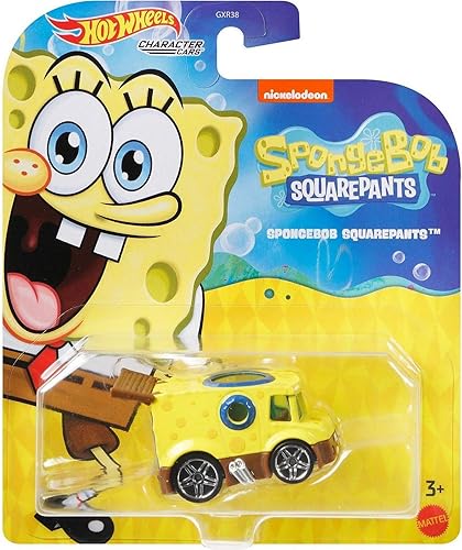 Hot Wheels Animación Carros de personajes (Bob Esponja)