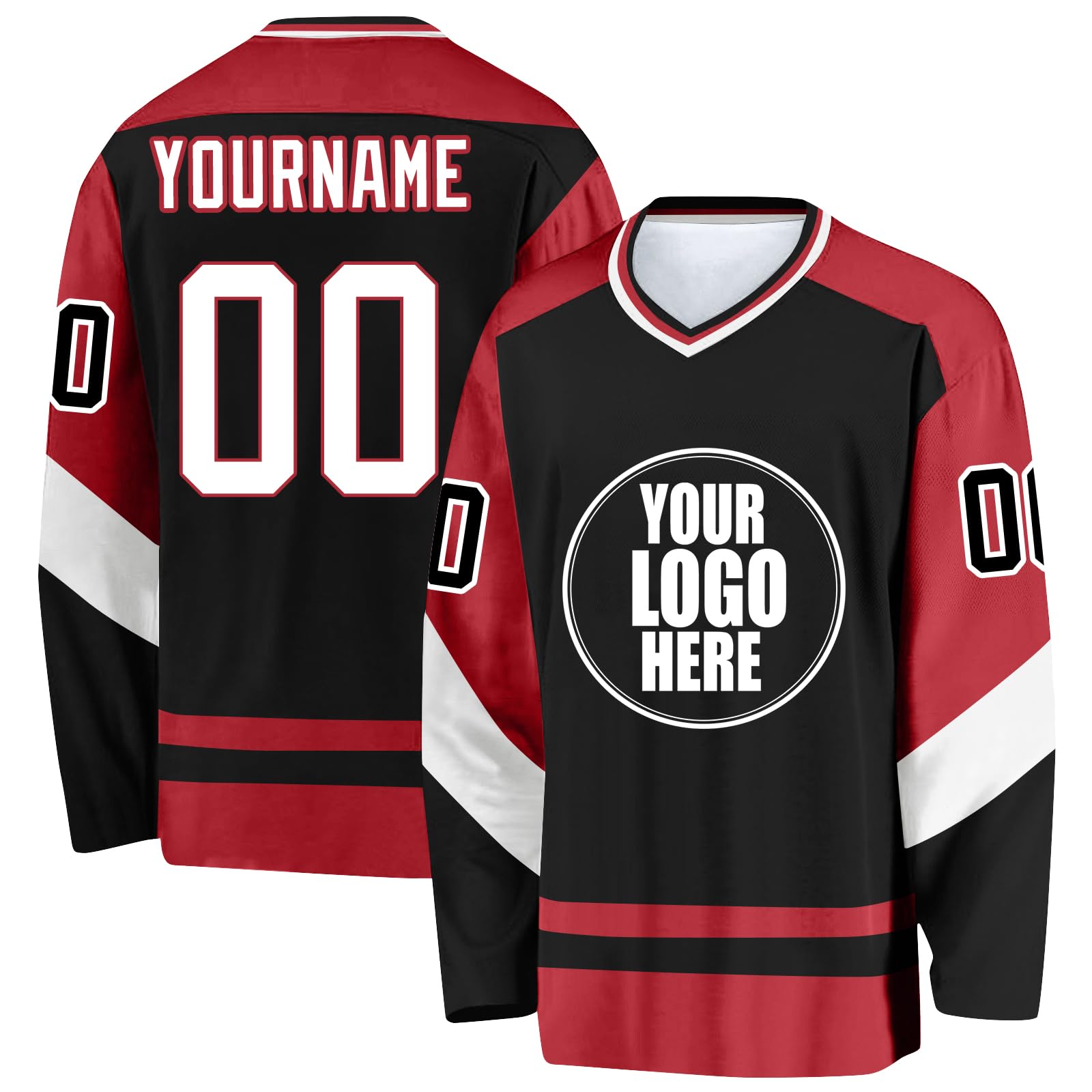 Camisetas de Hockey sobre Hielo Personalizadas con tu Nombre, Equipo y Número