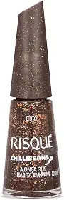 Esmalte Marrom Risqué & Chilli Beans A Onça que Habita em Mim Efeito 8ml