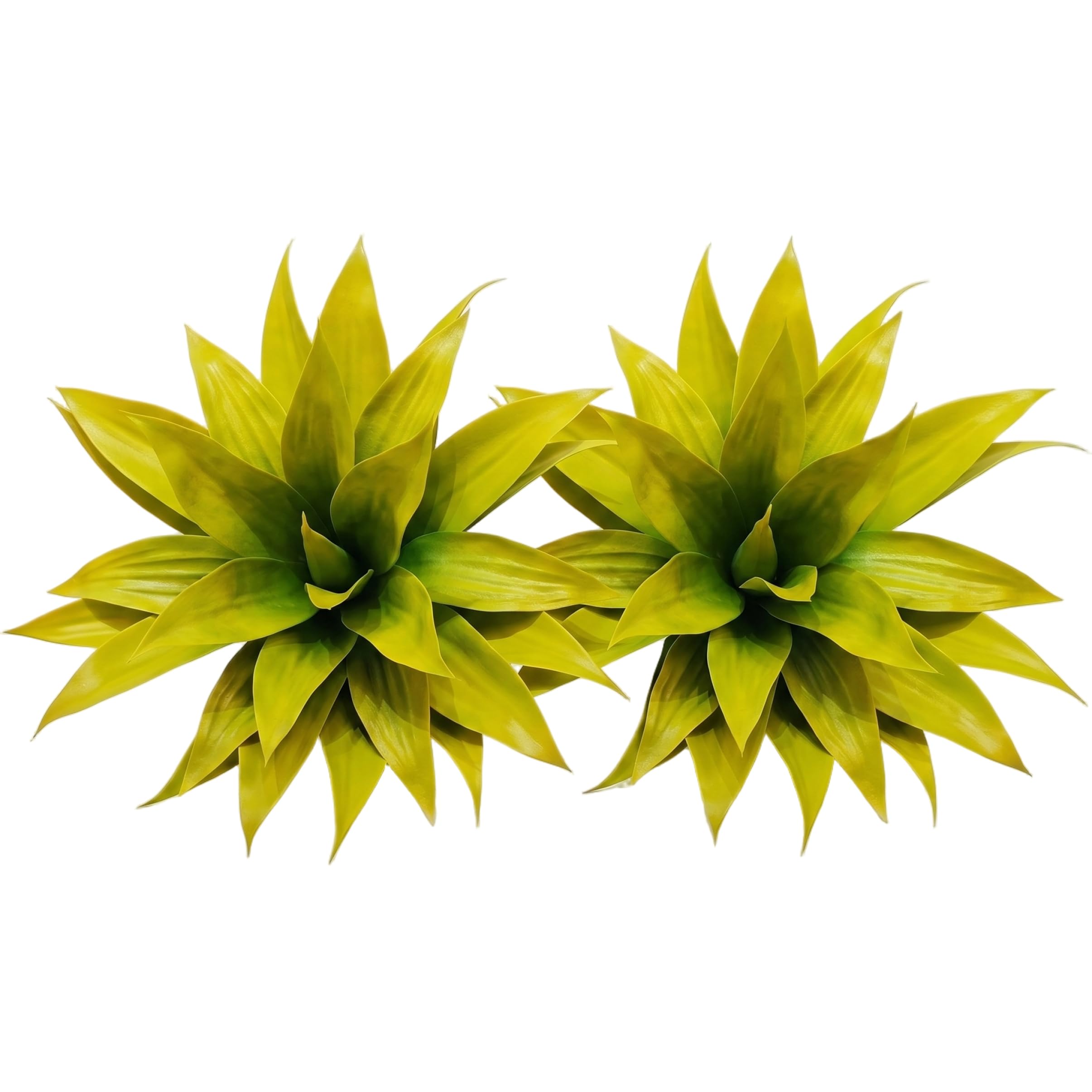 Plante d'agave artificielle jaune extérieur pot de 2 fausses plantes réalistes 26''