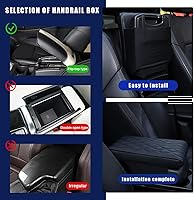 Vista 5 de Ziciner Funda para Consola Central de Coche, Cojín de Apoyabrazos de Espuma Viscoelástica de Cuero, Protector Impermeable con Aumento de Altura