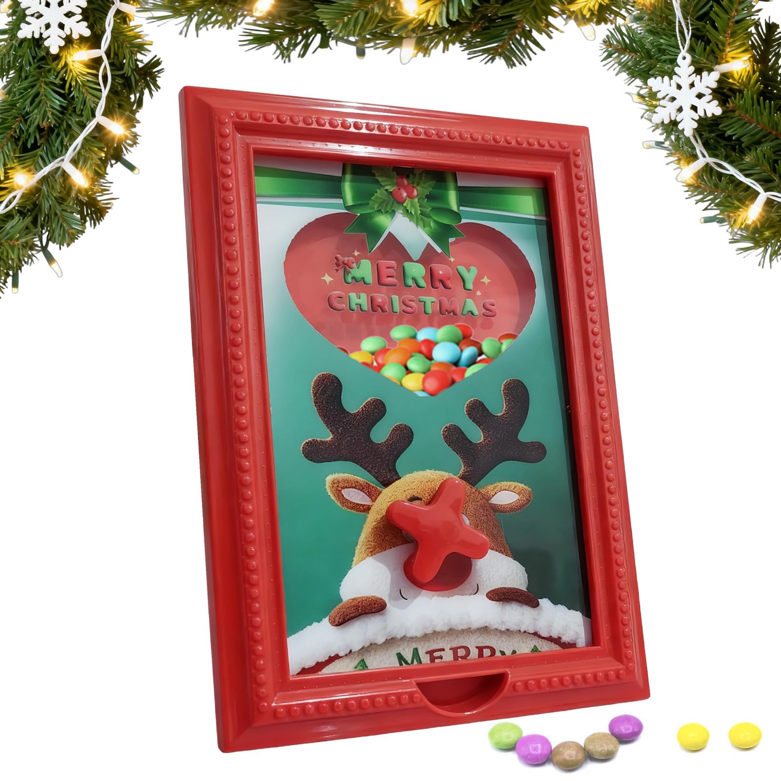 Distributeur de bonbons en cadre décoration de table festive