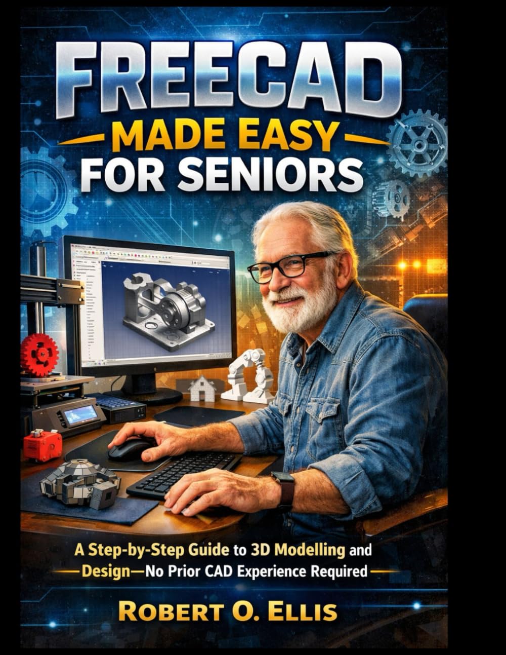 FREECAD MADE EASY FOR SENIORS: A Step-by-Step Guide to 3D Modeling and Design—No Prior CAD Experience Required