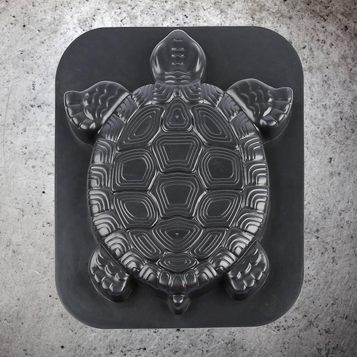 Stepping Stone Mold Turtle Shaped Concrete Cement Mould DIY Walk Maker Path Maker Mold for Garden Lawn Driveway Paving Paver Black
