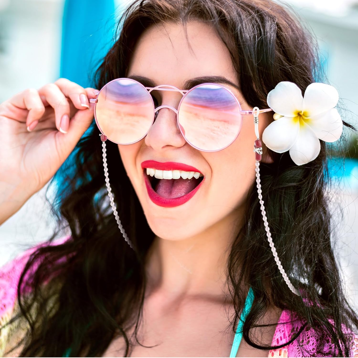 Pearl Eyeglass Chain Anti-slip and Anti-Falling Maldives Ubuy