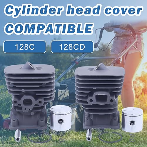 Miniatura 2 de AUMEL 1.378 in cilindro pistón aire combustible filtro línea kit de junta para Husqvarna 128C 128CD 128L 128LD Trimmer 545008082