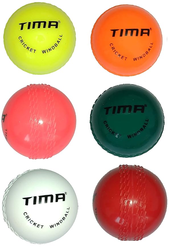 Tima Wind Ball Cricket Ball Size Standard (Pack of 6, Multicolor